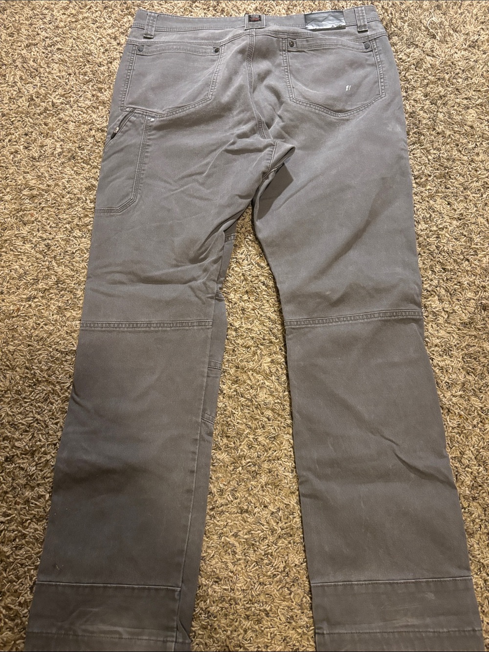 Wrangler Men's Cargo Work Pants in Gray